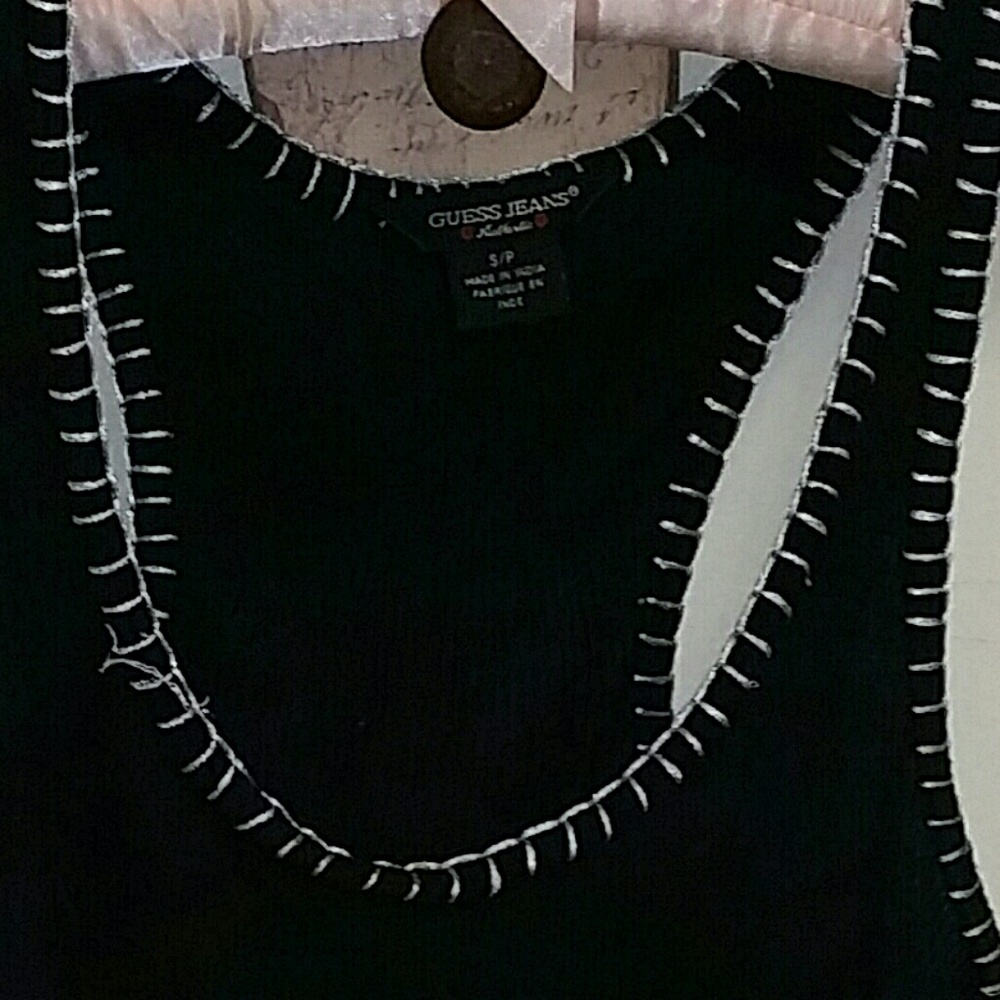 SOLD Guess gem tank top, silver embellishments,S - Picture 7 of 7